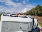 8 человек пострадали: под Волжским КАМАЗ перевернул маршрутку с пассажирами
