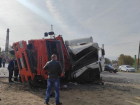 Страшная авария с 2 грузовиками в Волжском попала на фото: молодой водитель сильно пострадал