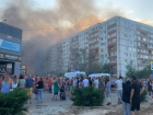 Напротив горящего рынка вспыхнула квартира в Волжском: видео