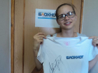 Победители конкурса "Блокнот Волжского" уже забрали свои футболки с автографом Валерии
