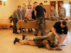 Под Волжским воспитанников воскресной школы обучали навыкам военной подготовки