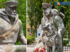 Памятник пограничникам в Волжском рушится спустя два месяца после торжественного открытия
