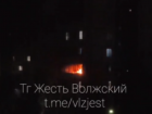 В Волжском ночью сгорел балкон