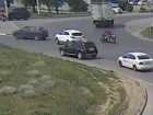 Страшное ДТП с участием мотоцикла и Hyundai Creta в Волгограде попало на видео