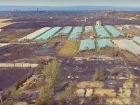 Шокирующие кадры выжженного после пожаров Волжского сняли с высоты птичьего полета