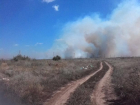 Напротив СНТ "Тюльпан" в Волжском разгорается крупный пожар