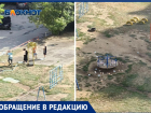 Детскую площадку превратили в помойку в Волжском