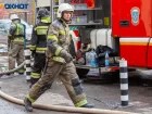 Пожар на рассвете в СНТ «Строитель» города Волжского