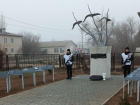 Близ Волжского открыли памятник воинам – выпускникам школы, погибшим при исполнении служебного долга