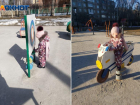 2-летняя девочка разбило лицо на бетонной детской площадке в Волжском