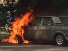 В Средней Ахтубе сгорела "Волга"