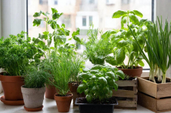 Огород на подоконнике: какая зелень украсит дом и защитит цветы