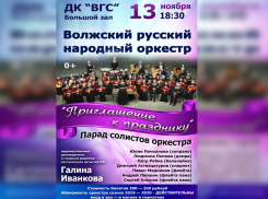 В Волжском состоится концерт русского народного оркестра «Приглашение к празднику»