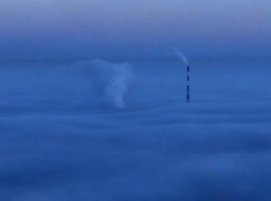 Волжский в тумане попал на видео