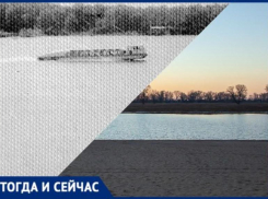 Как выглядела река «Ахтуба» в Волжском много лет назад: тогда и сейчас