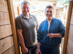 Волжанка и телеведущая федерального канала Ольга Скабеева посетила лагерь в Среднеахтубинском районе