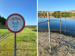 Береговую зону под Волжским огородили от жителей из-за строительства отеля 