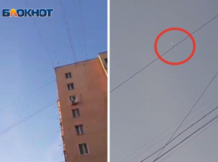 «Дрон летел с Южного направления»: в Волжском на видео сняли неизвестный объект в небе