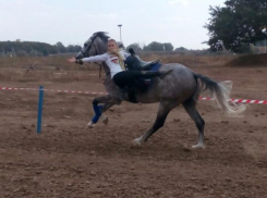 Конно-спортивный праздник начался опасными трюками в Волжском