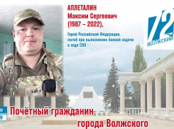 Волжанин Максим Аплеталин стал Героем России ценой своей жизни