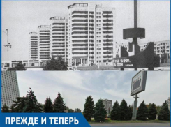 На центральной аллее в Волжском располагалась коммунистическая стела