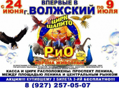 Цирк-шапито «РИО» подготовил увлекательное представление для волжан