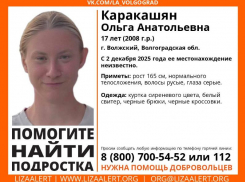 В Волжском 17-летняя девушка не выходит на связь с 2 декабря