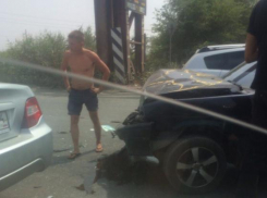 В Волжском водитель на Daewoo протаранил ВАЗ-2114