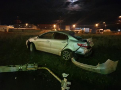 В Волжском пьяная автоледи снесла столб