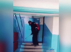 В Волжском проводят дезинфекцию подъездов