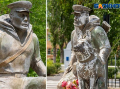 Памятник пограничникам в Волжском рушится спустя два месяца после торжественного открытия