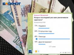 Половине опрошенных волжан никогда не увеличивали зарплату