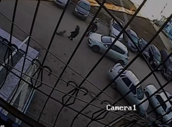 В Волжском на видео попал наезд на маленького ребенка во дворе жилого дома