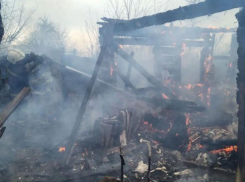 В Волжском подчистую сгорел дом: фото