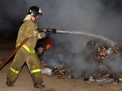 В Волжском начали поджигать мусор