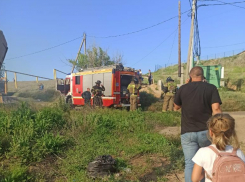 В СНТ в Волжском случился пожар: видео