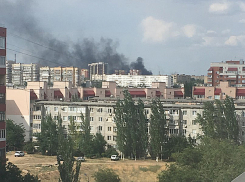 ﻿Из-за крупного пожара Волжский снова накрыло облаком дыма 