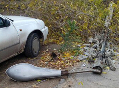 Ураганный ветер атаковал улицы Волжского