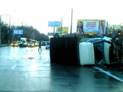 Волжанин на грузовой ГАЗели сбил пешехода и перевернулся