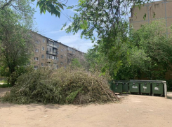 Двор в Волжском в любой момент превратится в кучу золы