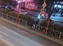 Бородатый мужчина решил показать богатырскую силу и сломал светофор в Волжском: видео