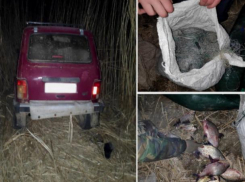 Под Волжским задержан браконьер на надувном матрасе