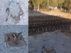 Торчащие провода и разбитая дорога на месте кафе Terrassa «порадовали» волжан