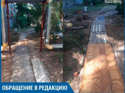 Вместо асфальта на Пионерской лежат двери, - волжанка