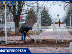 Волжский преображается к Новому году: фоторепортаж