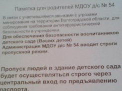 В Волжском детском саду без паспорта не отдадут ребенка