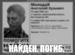 Под Волжским обнаружили тело Молодого Анатолия 