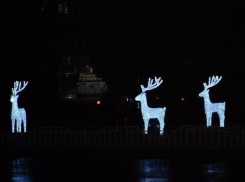 В праздничную иллюминацию начали украшать Волжский к Новому году 