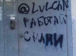 Исписанную вандалами дверь, управляющая компания пострадавшего дома отказалась отмывать