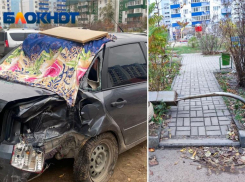 В Волжском после аварии со снесенным столбом последствия так и не устранили